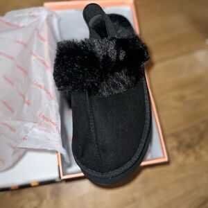 Sandals flip flop with furr